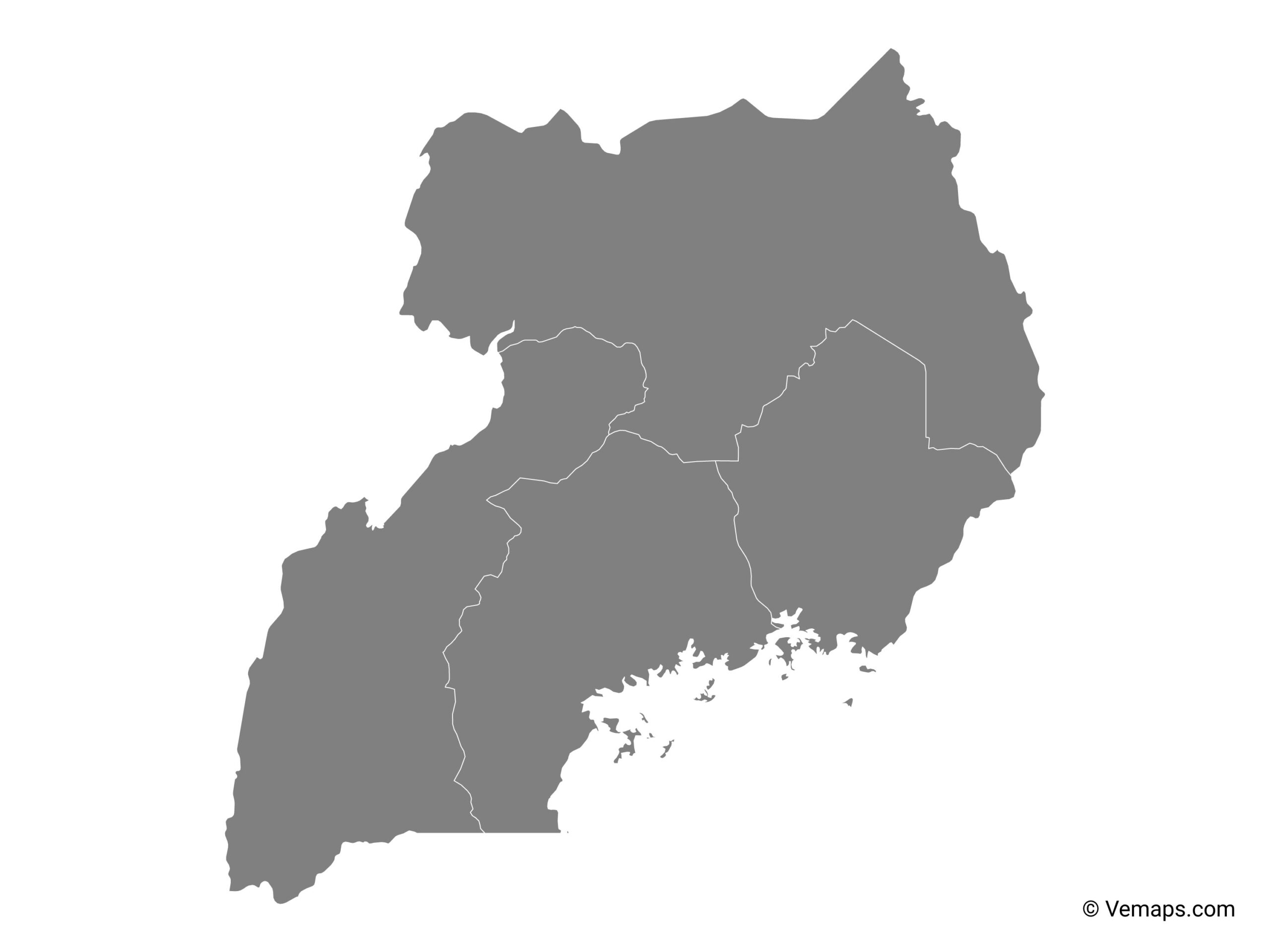 uganda map